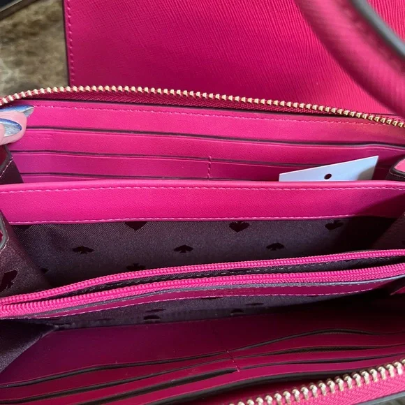Kate Spade Fuchsia Satchel and Wallet - Picture 6 of 7